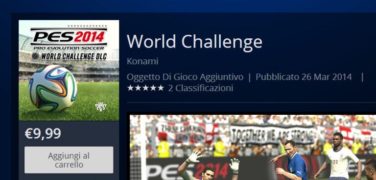 Pes 2014, World Challenge DLC disponibile sul PSN *ora che su Xbox360*