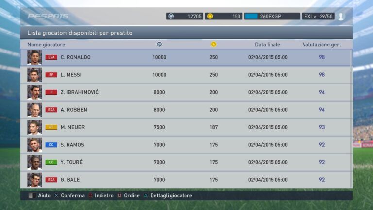 PES 2015, disponibile Live Update 17 e novità myClub PES 2015, disponibile Live Update 17 e novità myClub