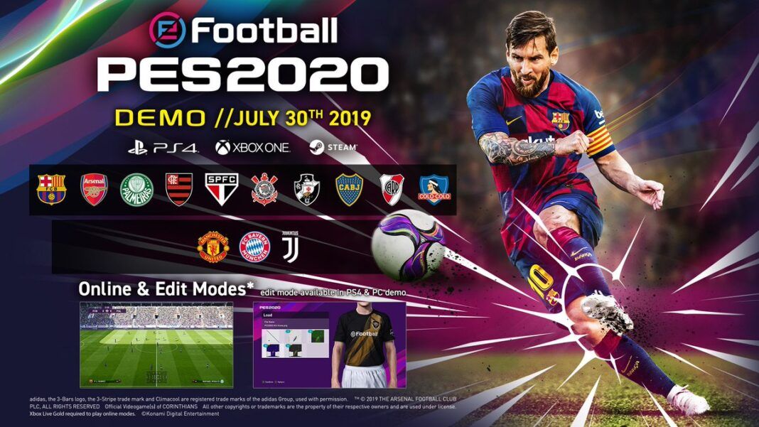 Squadre demo PES 2020