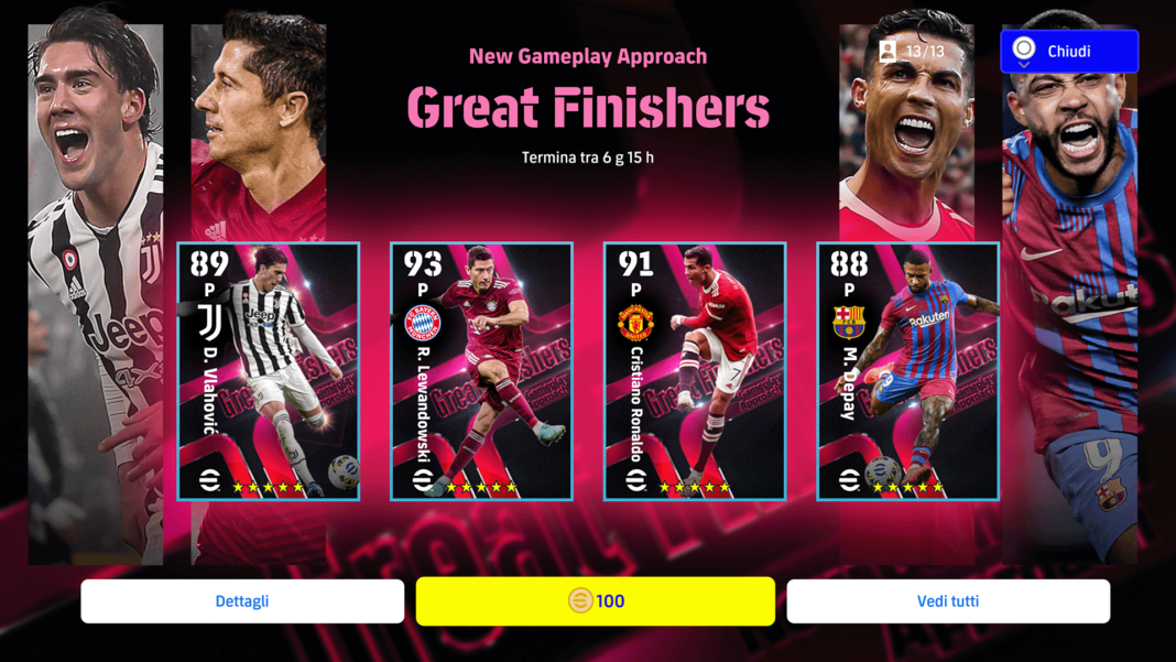 eFootball 2022 Dream Team Great Finishers 02/05