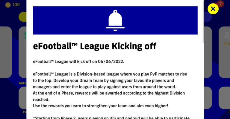 eFootball League torna il 6 giugno in eFootball 2022!